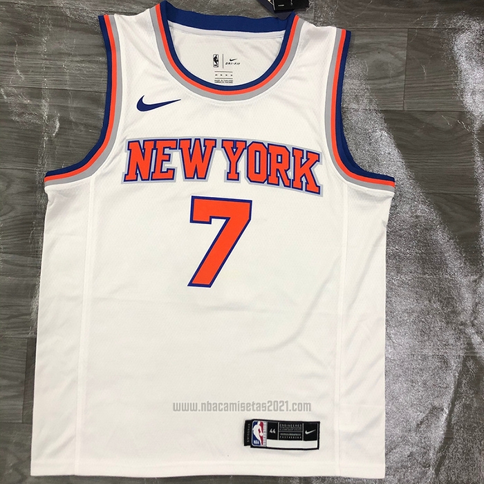 Camiseta New York Knicks Carmelo Anthony #7 Association Blanco